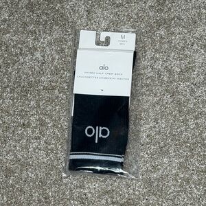 ALO Yoga Black Crew Socks